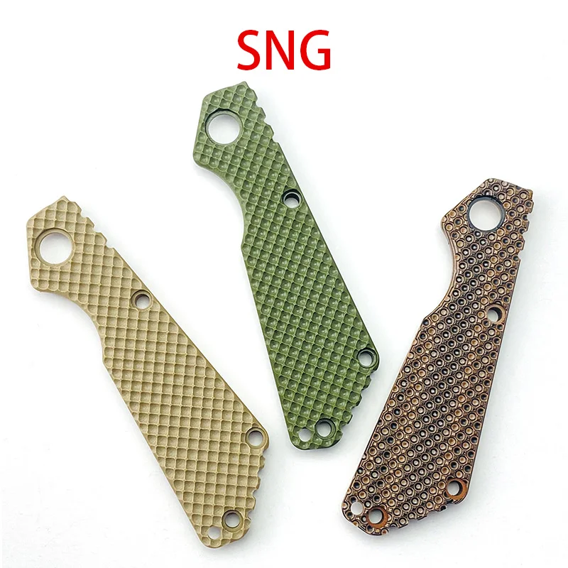 

1piece G10 Cross Pattern Folding Knife Handle Scale Patch for Original ST SNG Knives Grip DIY Making Replacement Accessory Part