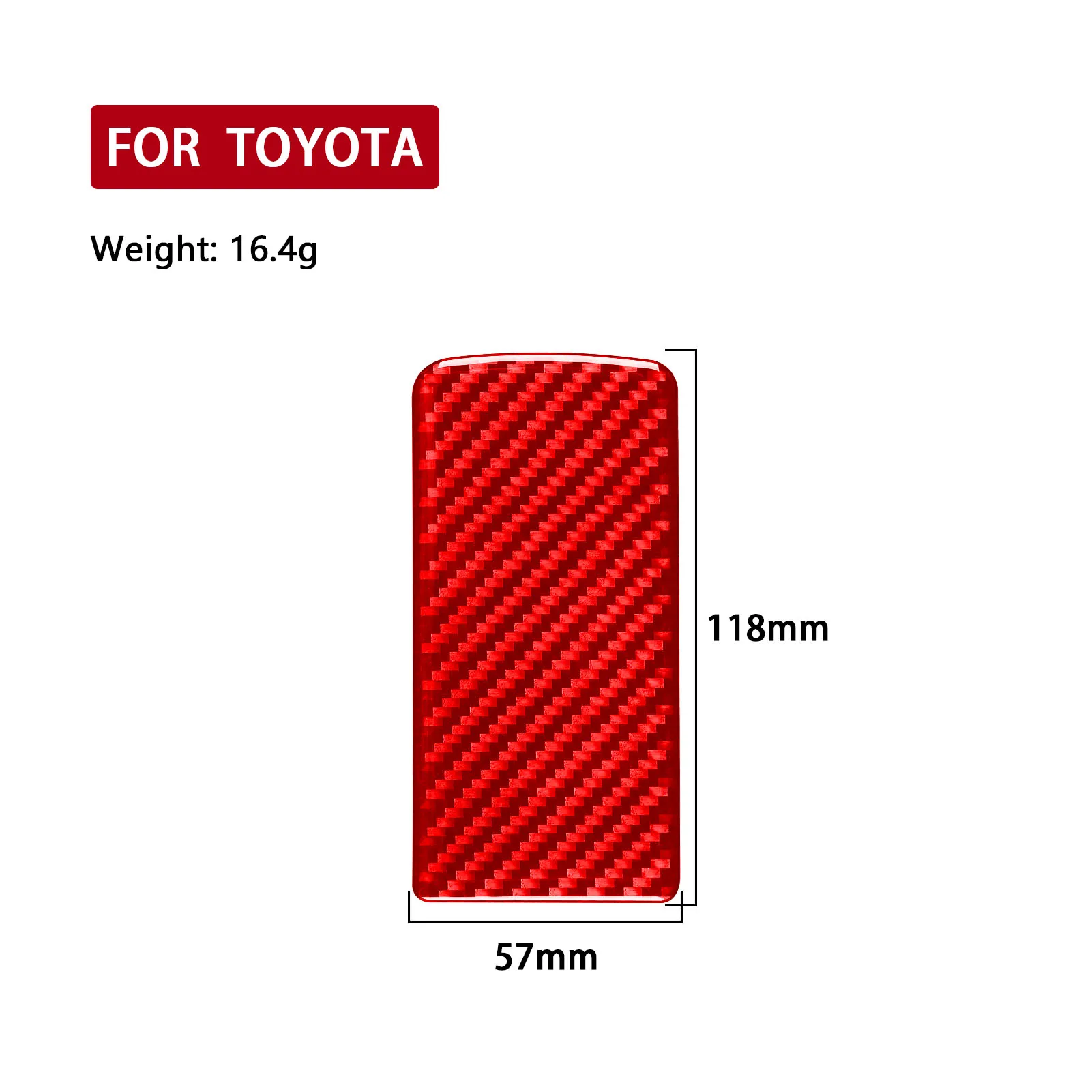 For Toyota Hilux 2015—2021 Real Carbon Fiber Console Gears Shifter Storage Box Panel Car Interior Accessories Trim Sticker - view 4
