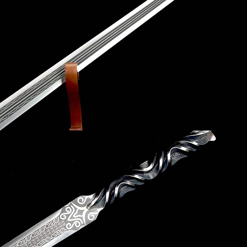 

90cm Evil Sword Medieval katana Battle Preparation full tang Stainless Steel Edge Cut Ninja Kung Fu Martial Arts Knight