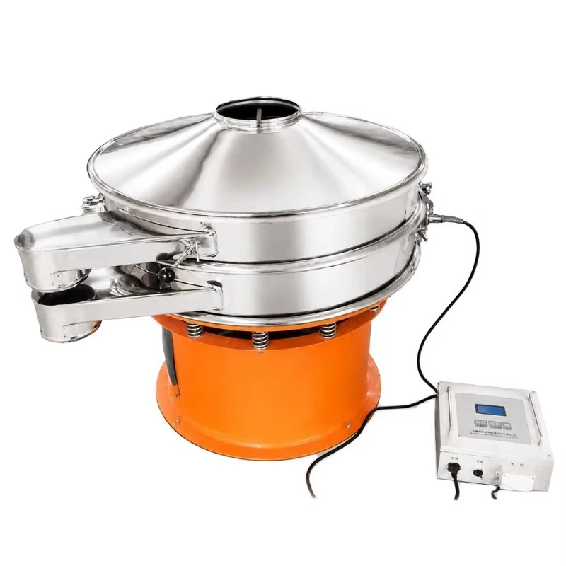 Ultrasonic Food Industry Salt Milk Powder Soybean Soy Sauce Fruit Juice Rotary Vibrating Sieve Classifier Machine