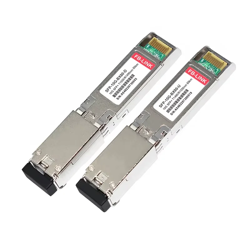 

Модуль оптического приемопередатчика 10G SFP+ BIDI 1490 нм/1550 нм 80 км одиночный LC DOM, совместимый с коммутатором Cisco Mikrotik Mellanox
