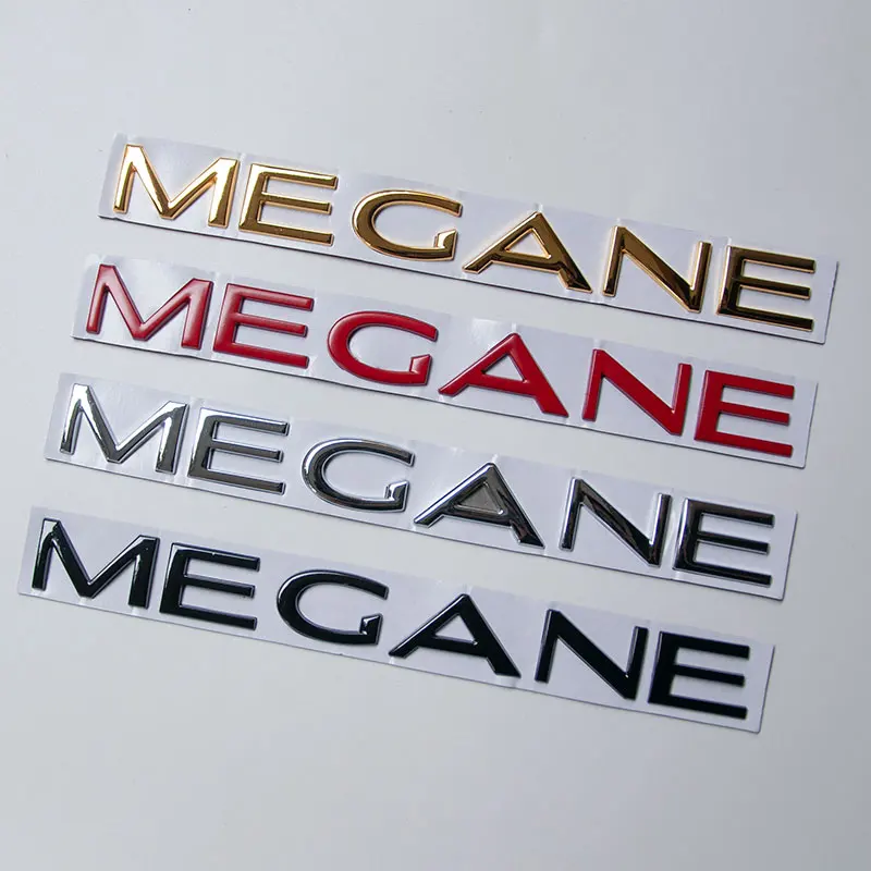 

MEGANE Letters Trunk Emblem Car Stickers For Renault MEGANE 1 2 3 4 MK1 MK2 MK3 MK4 RS Exterior Accessories