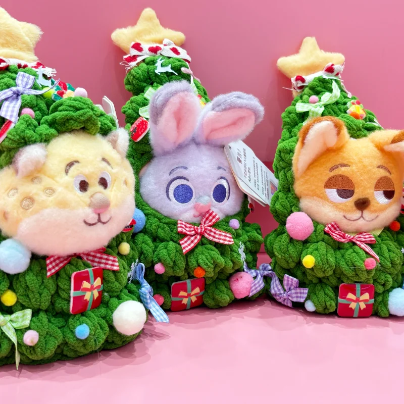 Zootopia-serie pluche desktop ornament Disney Judy Nick creativiteit kerstboom modellering pluche sleutelhanger kerstpaar cadeau