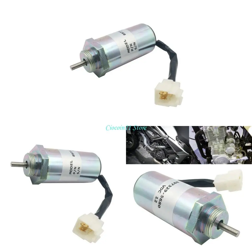 

Y1UB Corrosion Resistant Metal Stop Magnet Valves 12V High Response Valves Upgrades Quick Intallation for Bikes