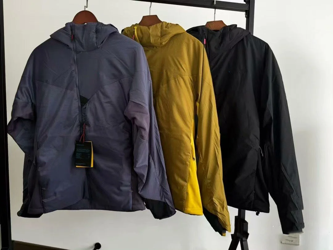 Nueva chaqueta de algodón resistente al viento con capucha ligera, liviana y cálida para exteriores WSGDR