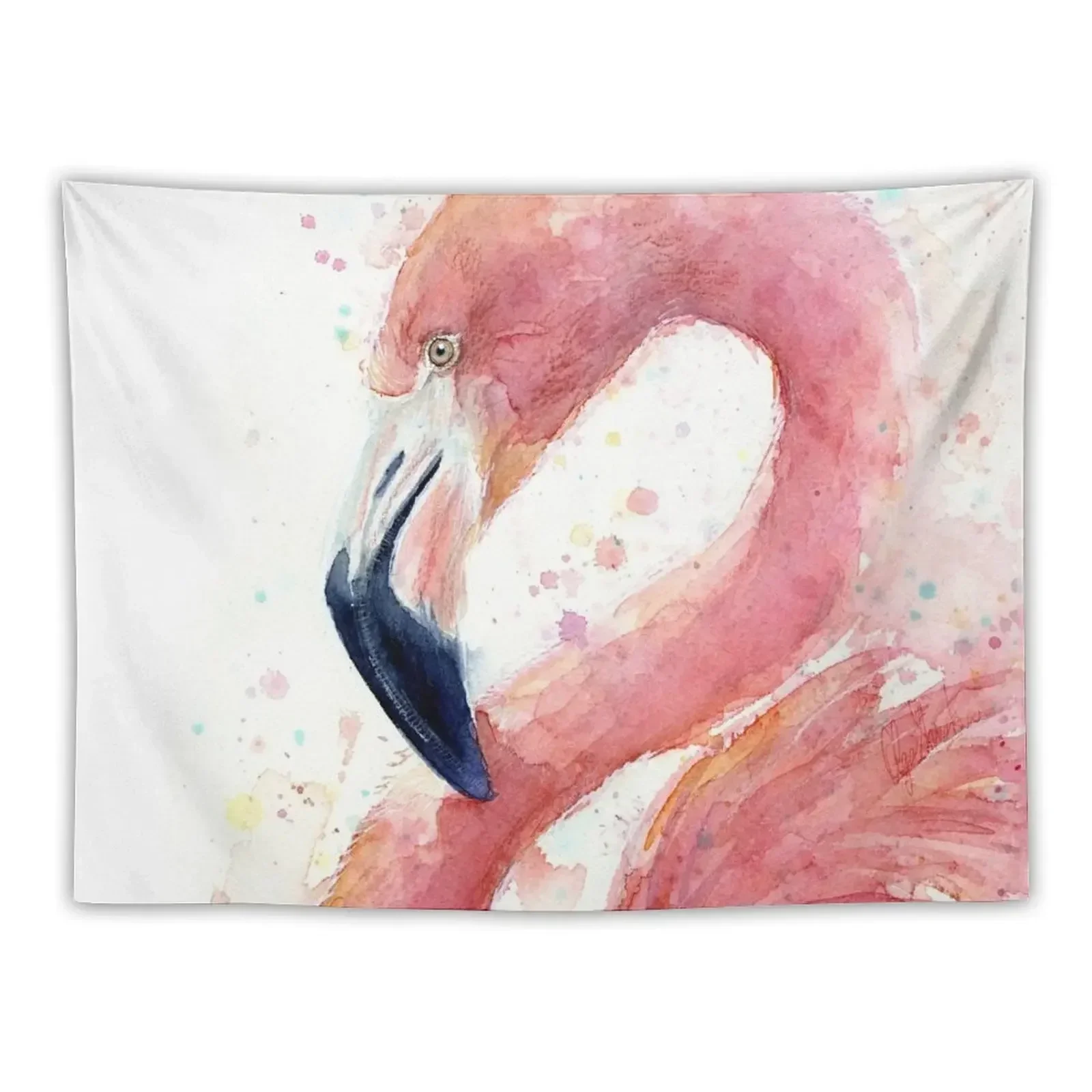 

Flamingo Watercolor Tapestry Wallpaper Room Decorations Aesthetic Room Decoration Aesthetic Home Decorating Tapestry