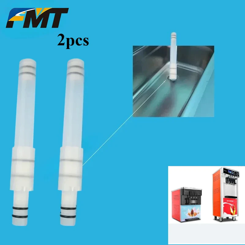 Diameter 20mm YKF VEVOR Ice Cream Maker Parts 2 PCS Puffing Air Tubes Replacement Pipes Cylinder Expansion Rod Original Fittings