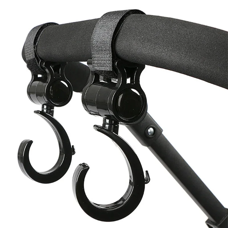 Hooks for Stroller Car Shopping Cart Hooks Baby Stroller Accessories Rotate 360 Degree Hook Pram Organizer Bag Hanger