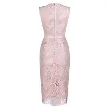 Wi dentelle moulante soirée Dr taille moyenne No Sve t-shirt fibre d'acétate imprimé fleuri basique Sle une pièce fabriqué par Guangzhou