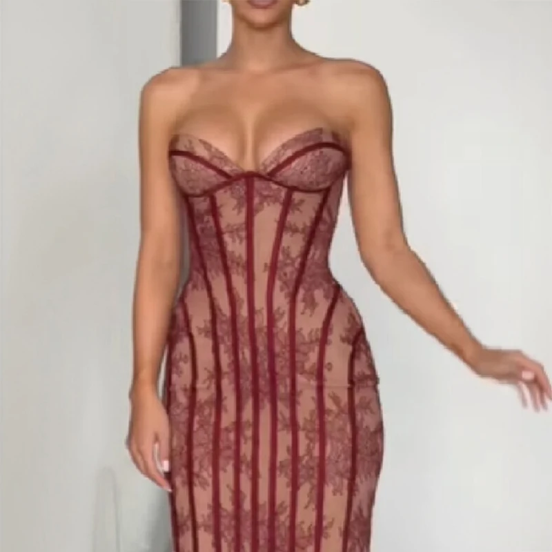 

Women's Stylish New Striped Floral Print Dress Elegant Off Shoulder Backless Slim Party Dresses Lady Sexy Edgy Club Evening Gown