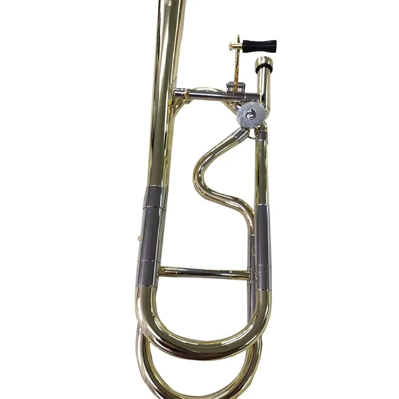 

Hooqu Yellow Brass Instruments High Quality Gold Lacquer Trombone