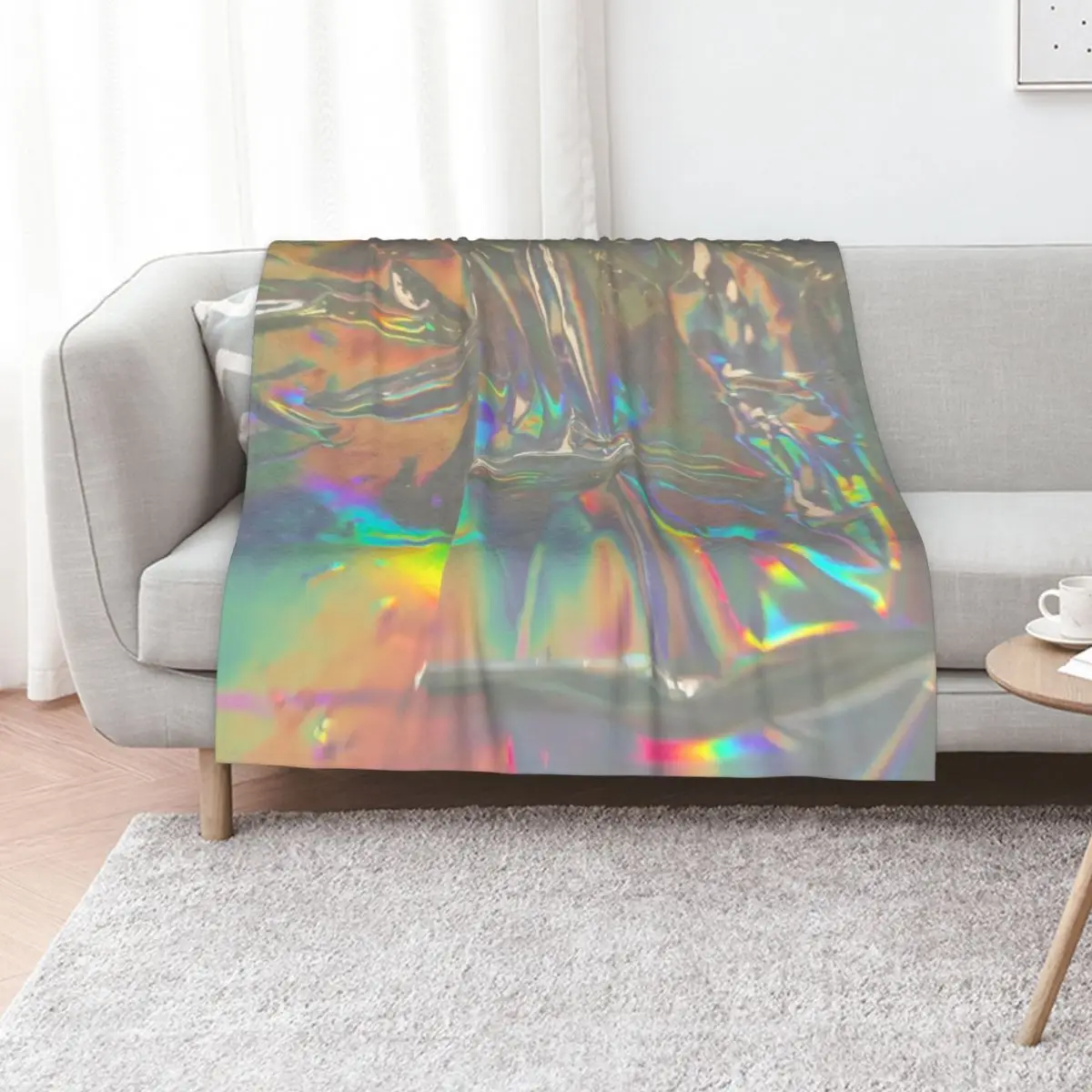 

Holographic Whisper Throw Blanket bed plaid Blankets For Bed funny gift Moving Blankets