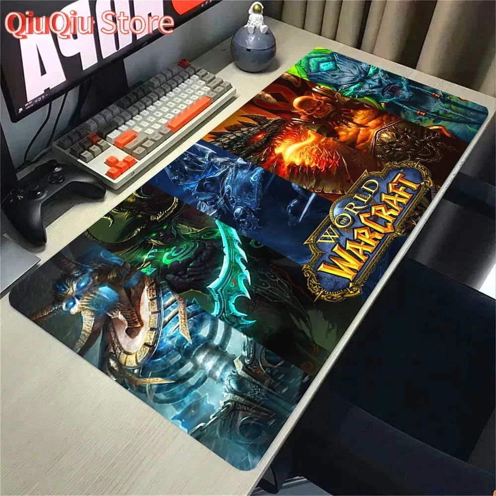 Natural Horde Alliance Mauspad aus Gummi, großes Computer-Schreibtisch-Tastaturmatte, HD World Of Warcraft Gaming-Mauspad, geschwindigkeitsverriegelungskante