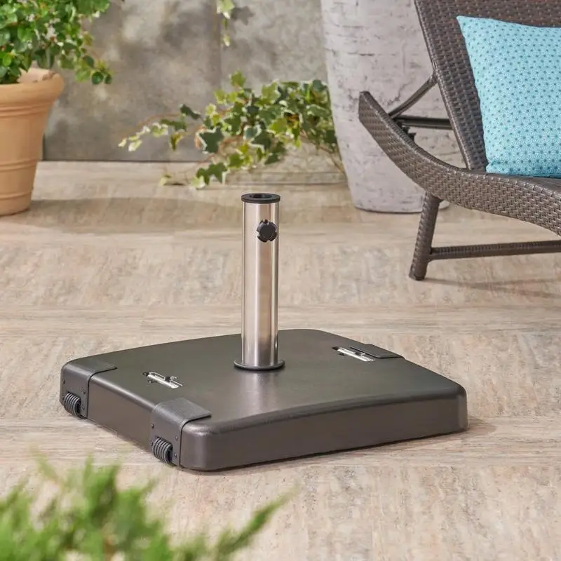 

Square Umbrella Base, 119 lbs Heavy Duty, Patio Stand for Outdoor Use, Weather Resistant