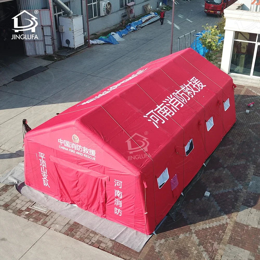 Koop buiten tijdelijke isolatie Fire Rescue Emergency Shelter Ramp Relief opblaasbaar tenthuis