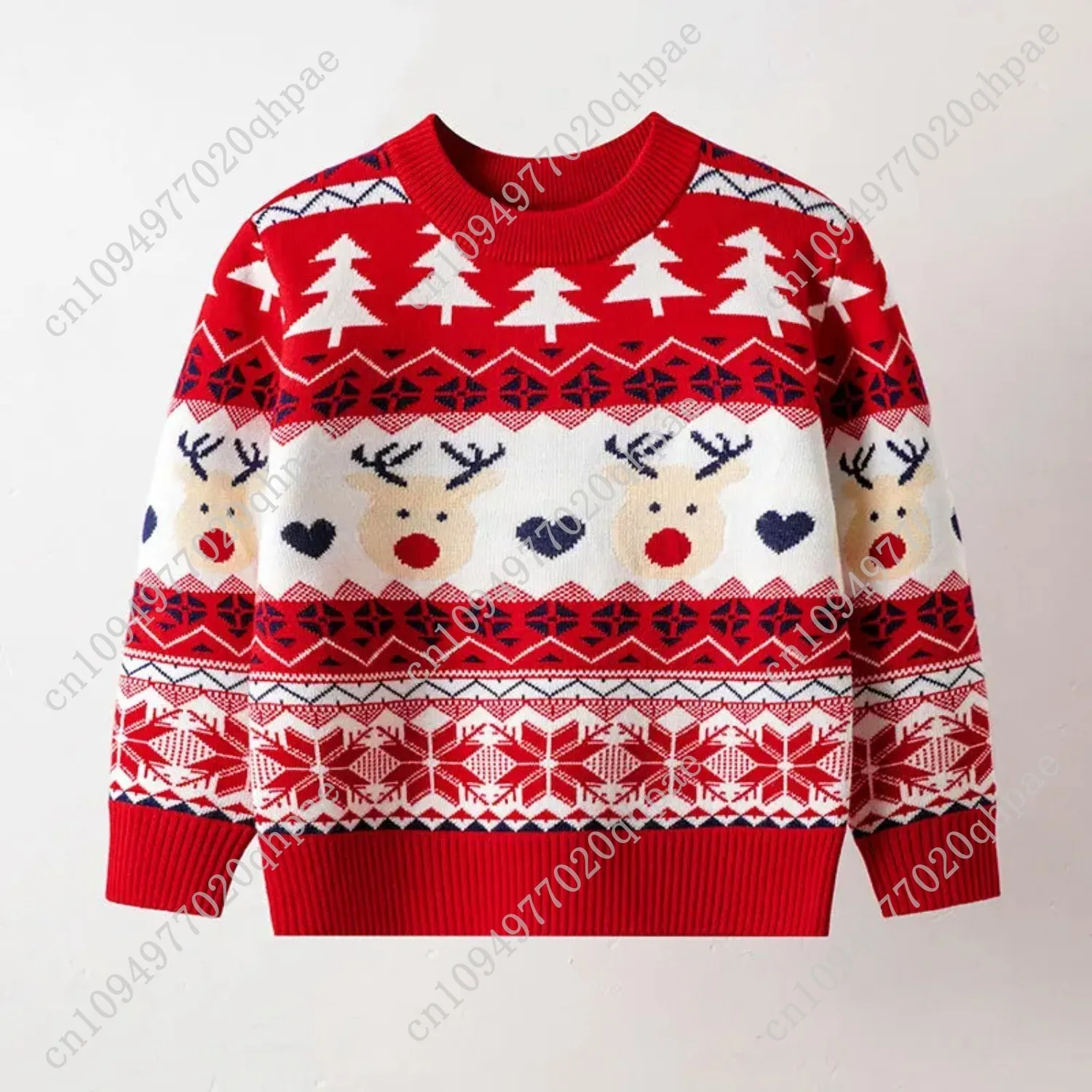 2025 عيد الميلاد البلوزات الأطفال الخريف الشتاء الدافئة البلوز الطفل الكرتون محبوك البلوزات الاطفال ملابس صبي فتاة عيد الميلاد البلوز #3