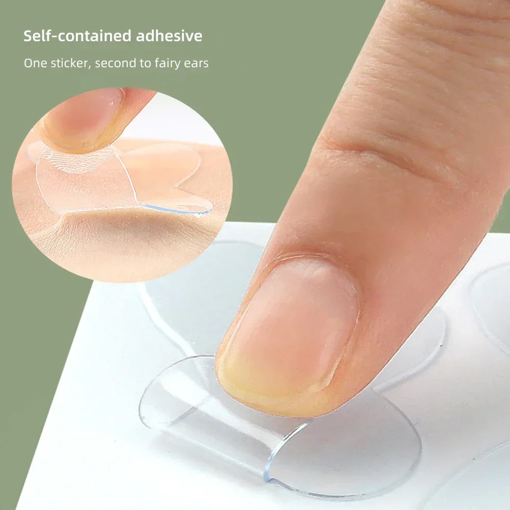 蝶の形のエルフ耳ステッカー コレクター 補正パッチ シリコーンパッチ テープ 化粧品耳プライマー