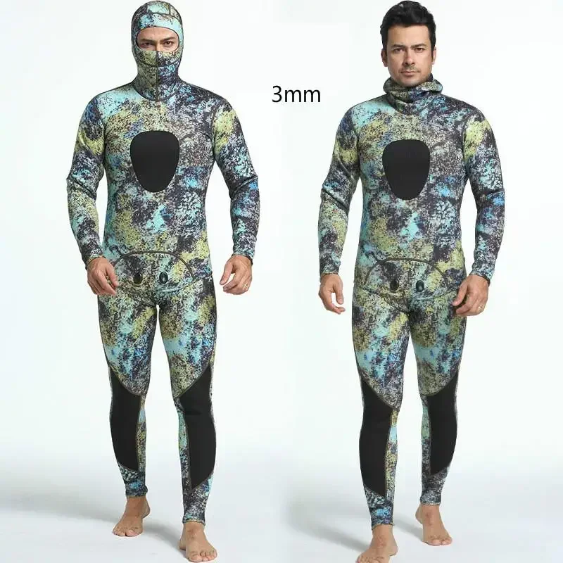 

Men's 3mm Neoprene Camo Wetsuit for Spearfishing and Hunting