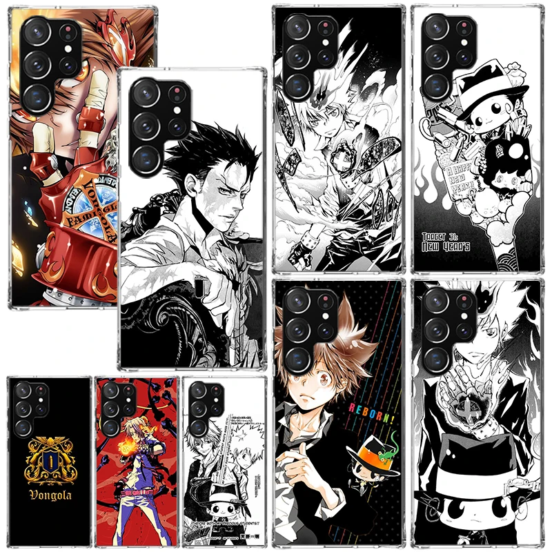 Katekyo Hitman Reborn Phone Case For Samsung Galaxy S26 S25 Edge S24 FE S23 S22 Ultra S21 Plus S20 + Art Fundas Back Cover Galax