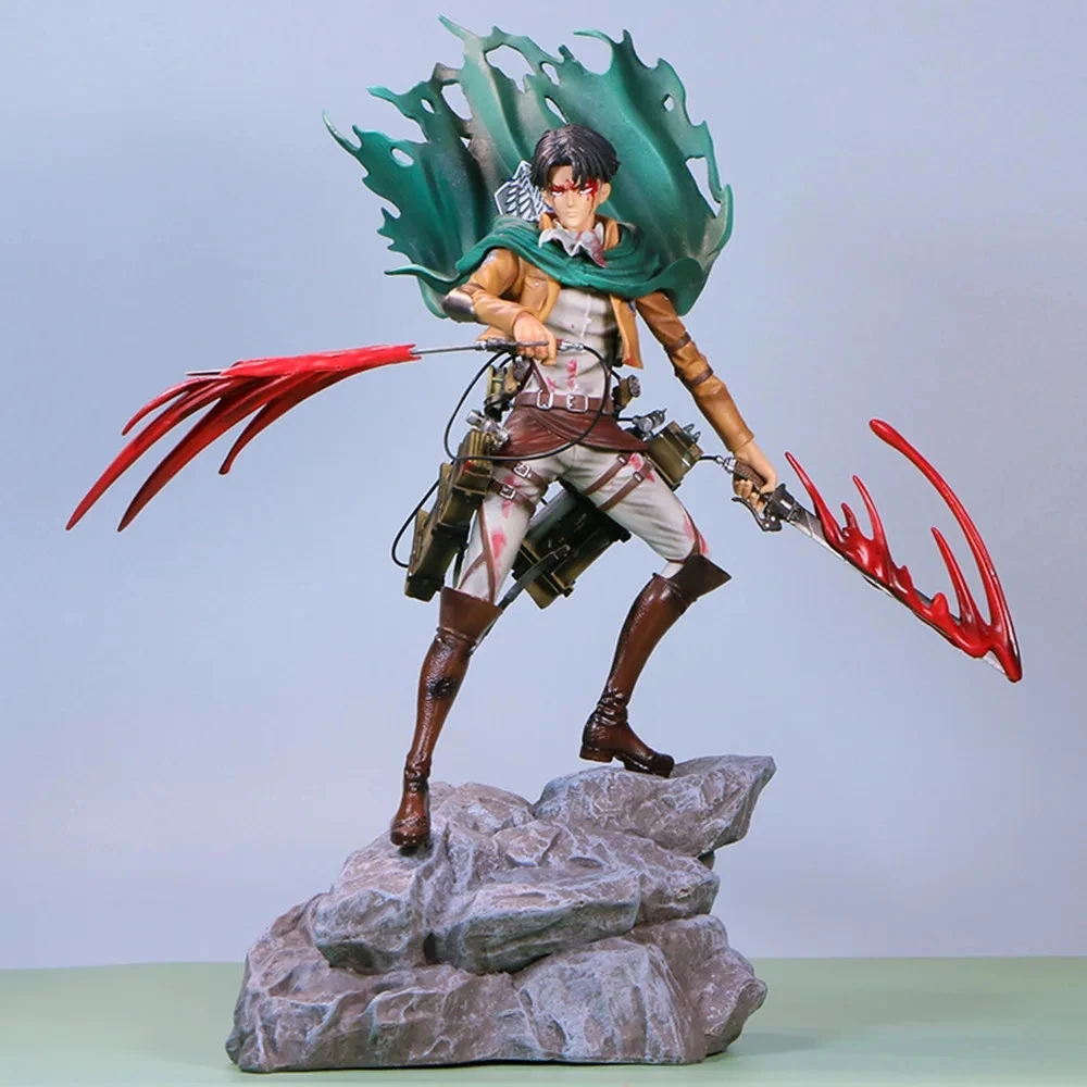 Attack on Titan Figure GK Levi Ackerman PVC Action Figure Mikasa Ackerman Anime Toy Rival Shingeki no Kyojin Figurine Model Doll