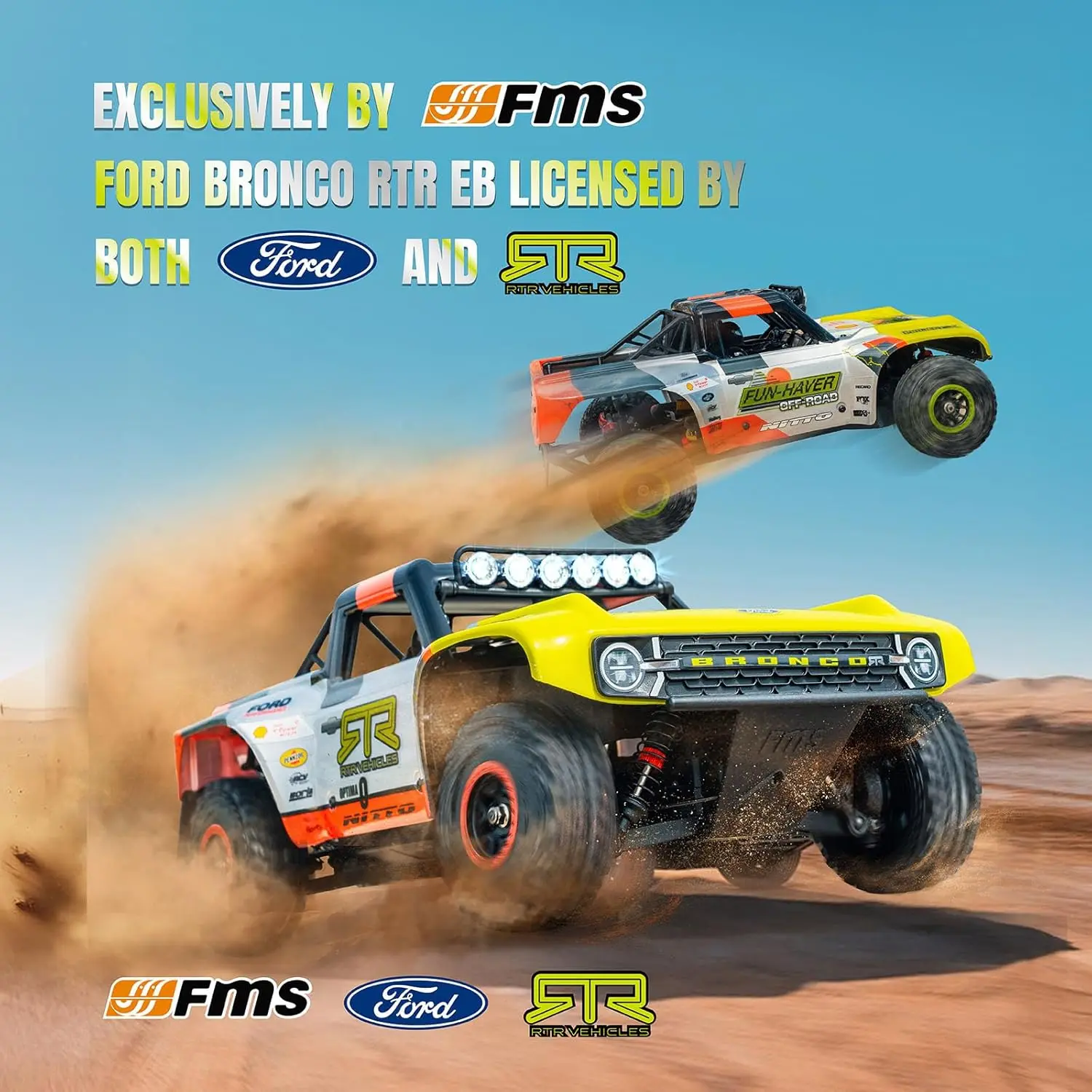 1/18 RC Truck FSC18 Short Course Off-Road Crawler, 4x4 Remote Control Car with LED Lights and Quick-Release Body, Race Livery B (Brushless RS)