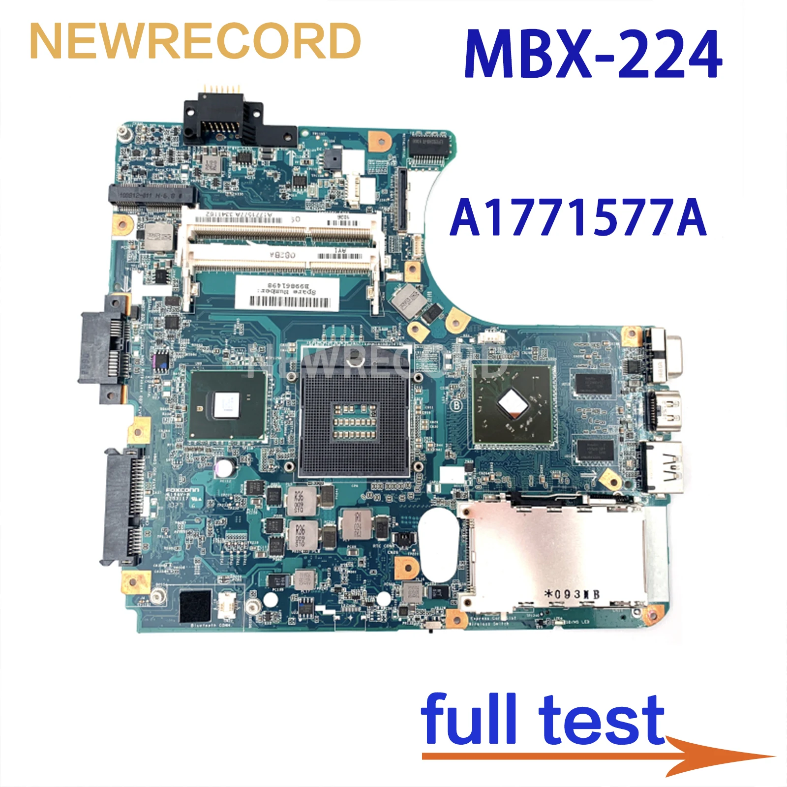 

For SONY Vaio VPCEB VPC-EB MBX-224 Laptop Motherboard A1771577A M960 1P-009CJ01-8011 HM55 DDR3 HD 4500 Main Board