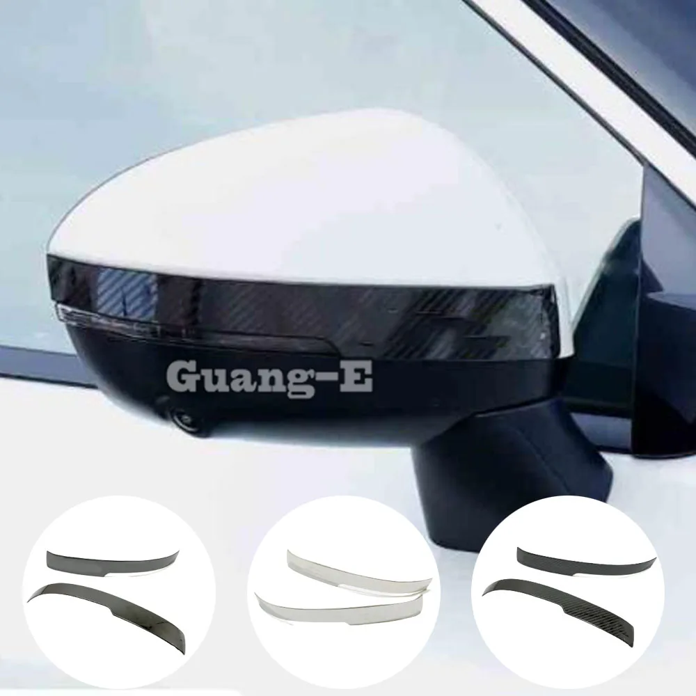

Front Side Rearview Eyebrow Mirror Strip Trim Stickers Styling Stainless Steel For Nissan X-trail Xtrail Rogue 2021 2022 2023