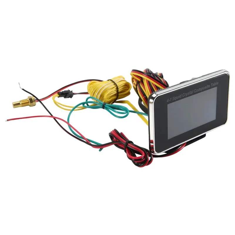 4-In-1 Combination Gauge Volt Water Temperature Oil Fuel Gauge With 10Mm Sensor For Excavator Truck Top-Rated