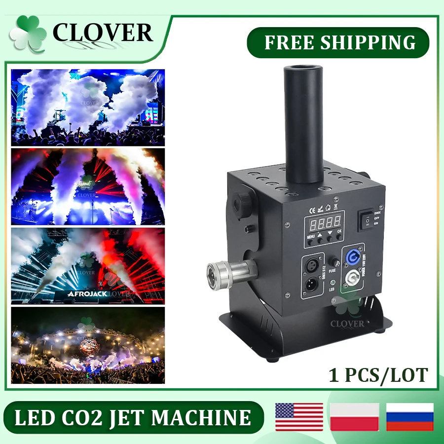 

0 Tax 1PCS Stage Co2 Jet Machine Jet Smoke Machine Co2 Blaster Cannon Nightclub Cryo Cannon DMX Jet For Professional Performance