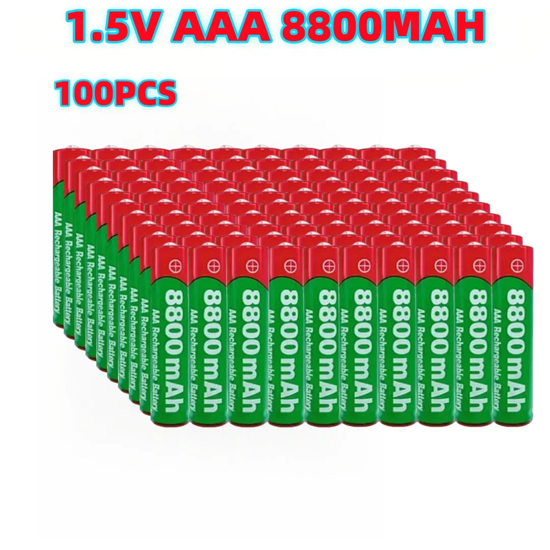 NIEUWE 8800mAh Oplaadbare Batterij AAA Alkaliteit Batterij 1.5 V AAA Batterij voor Klokken Muizen Computers Speelgoed enzovoort