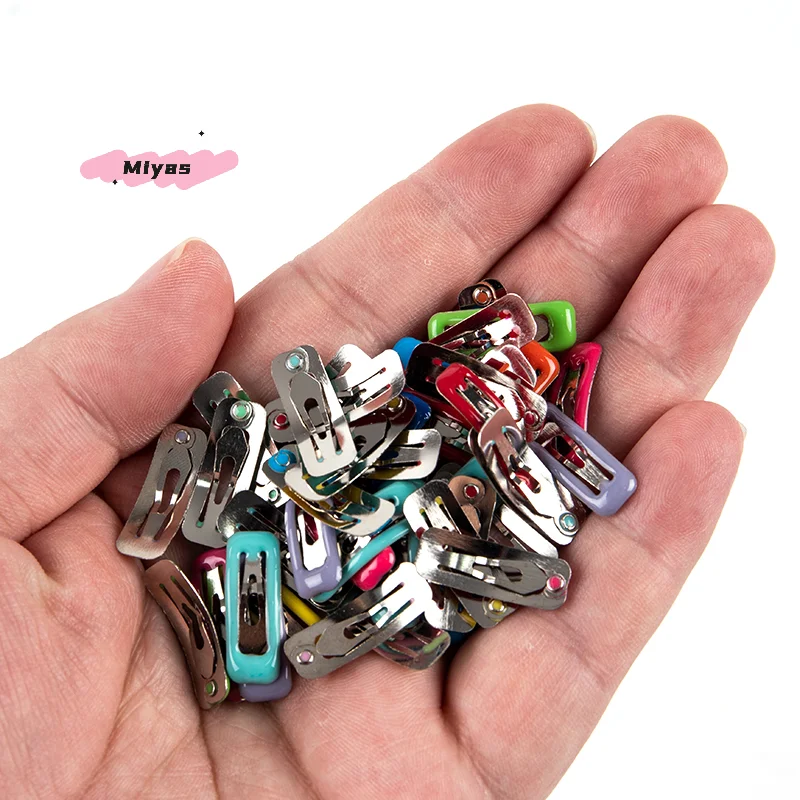 10Pcs/Set 2cm Mini Doll Hairpins for 1/6 1/12 Scale OB11 Blyth Doll Clips Decor Accessories Random Colors