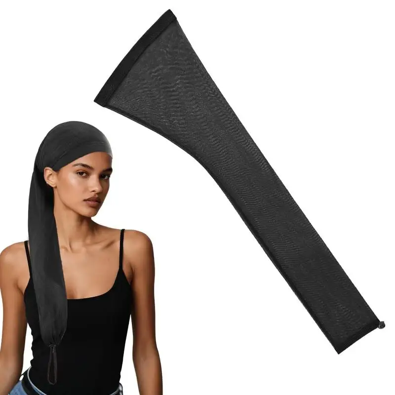 Hair Weave Sleeve Hair Wraps Breathable Dreadlock For Locs Soft Strechy Hair Cap Extra Long Tube For Haircare Top Sleep Wig Cap