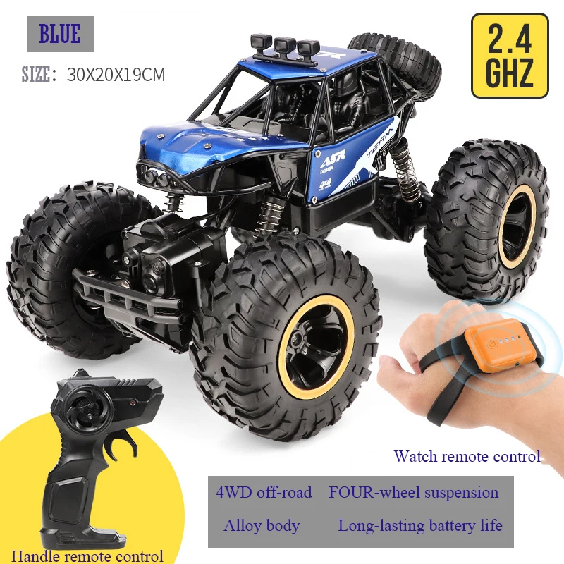 Gesture sensing remote control car toy high speed 4x4 off-road charging moving kids oversized alloy climbing car for boys