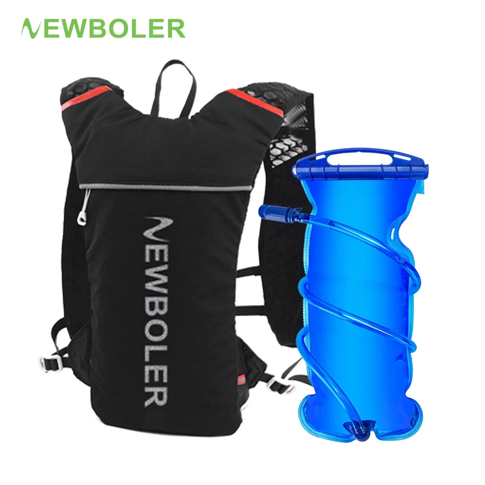 

Рюкзак NEWBOLER Trail Running-ультралегкий объемом 5 л, жилет для гидратации для бега, марафон, сумка для воды на велосипеде объемом 2 л