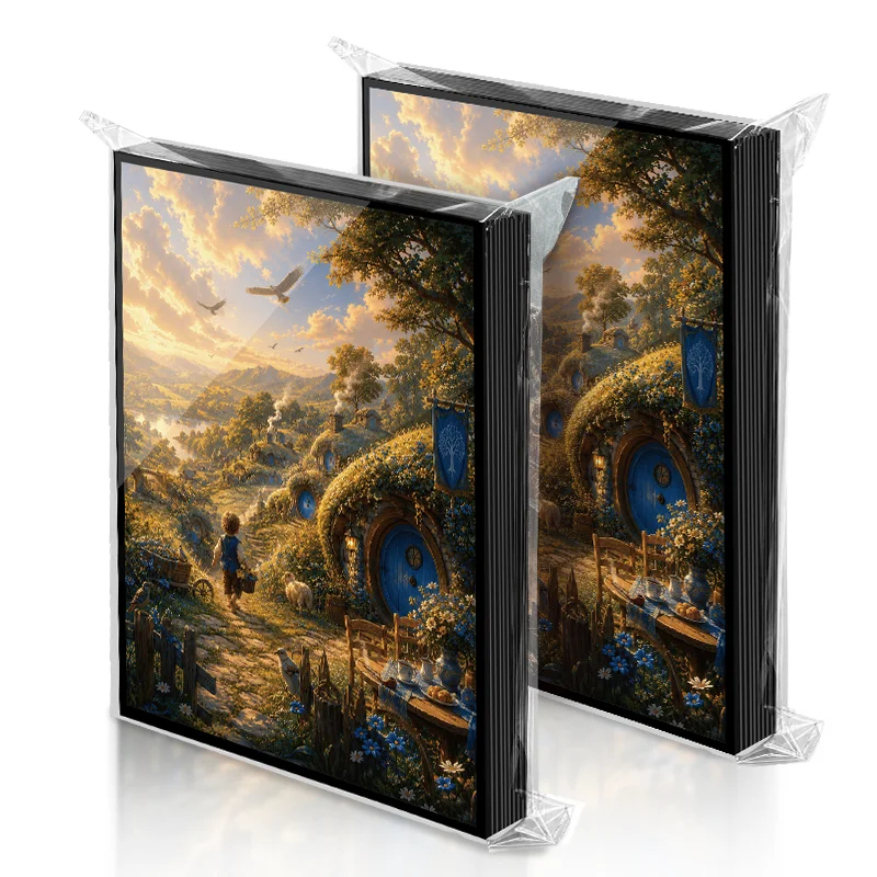 Card Sleeves -Pattern print 210 Standard Size 66x91mm,Pack Clear Front & Matte Finish Back,Dynamic Design,TCG Card Protector