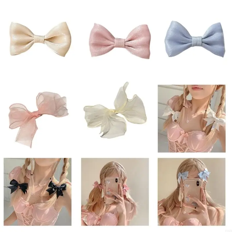 

340D Bow Hair Clip, Hair Clips for Girls Hair Bow,Vintage Small Hair Bows Hair Barrettes,Bow Hairpins