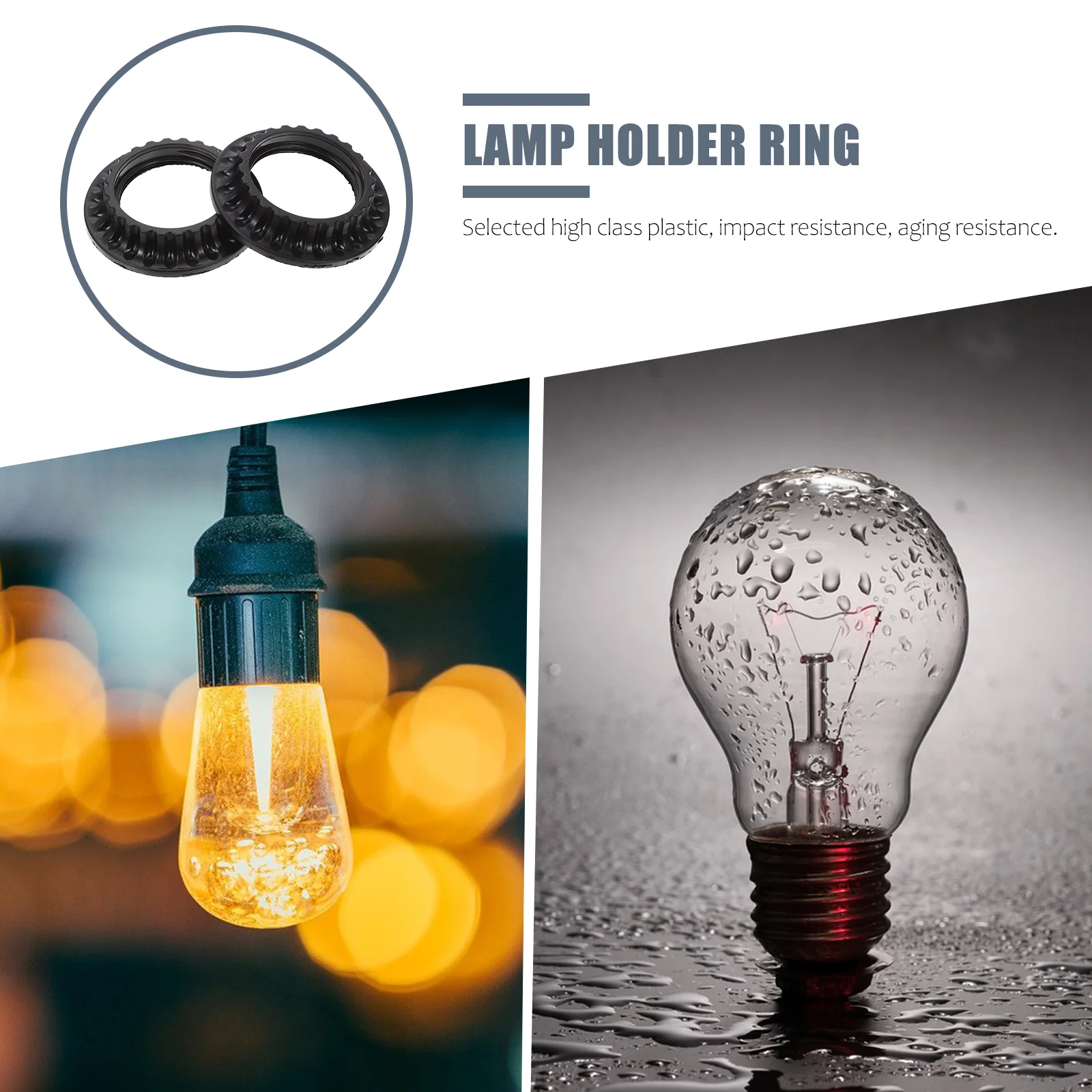 

10 шт. E26 держатель лампы крепежное кольцо пластиковый разъем для светильника прочный светильник аксессуар для фиксации лампы для домашнего освещения автомобильный светильник