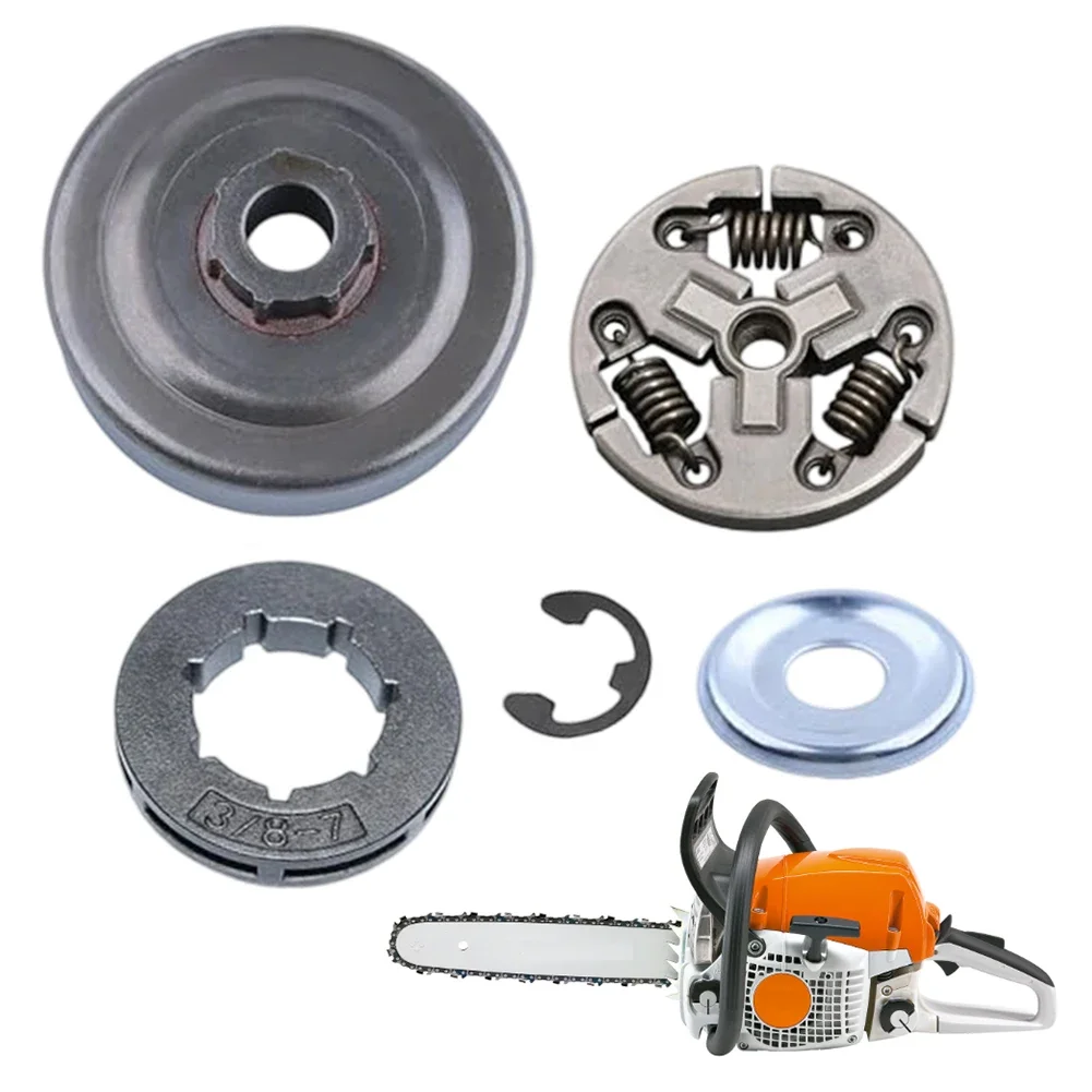 

38-дюймовый комплект барабанов сцепления 7T, замена для бензопил CS310 CS352 CS305S CS340S, в комплект входит стопорное кольцо шайбы сцепления в сборе