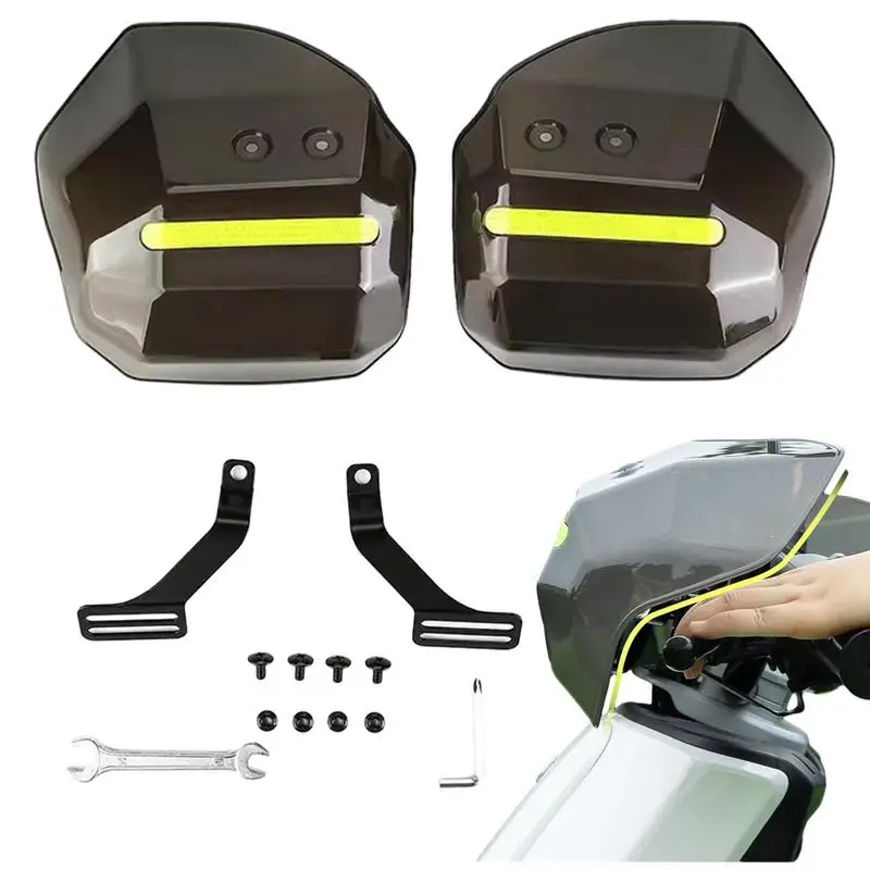 Motorcycle Hand guards bike Handlebar Guards with Reflective Strips scooter Disassemble Hand Guard Lever Guards for Motorcycle