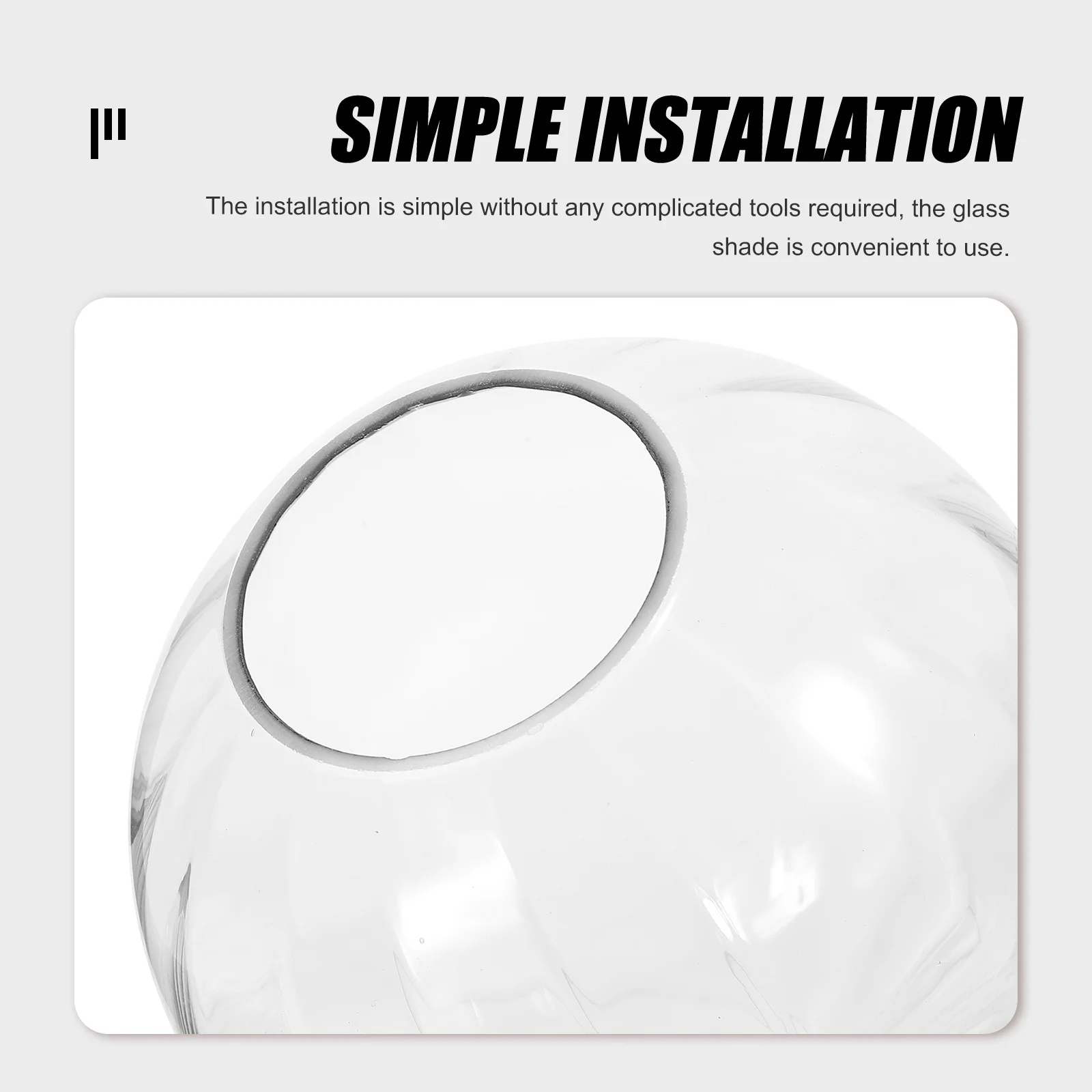 

Glass Shades for Ceiling Lights Globe Lampshade Pendant Fixtures Replacement Clear Covers