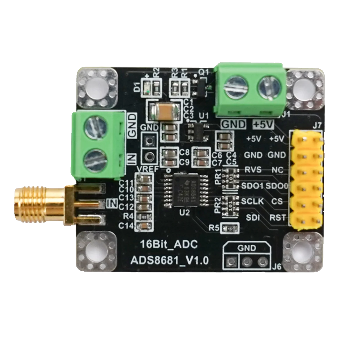 ADS8681 Analog-to-digital Converter 16 Bit ADC Data Acquisition Module Sampling Rate 1MSPS Single-stage and Two-stage