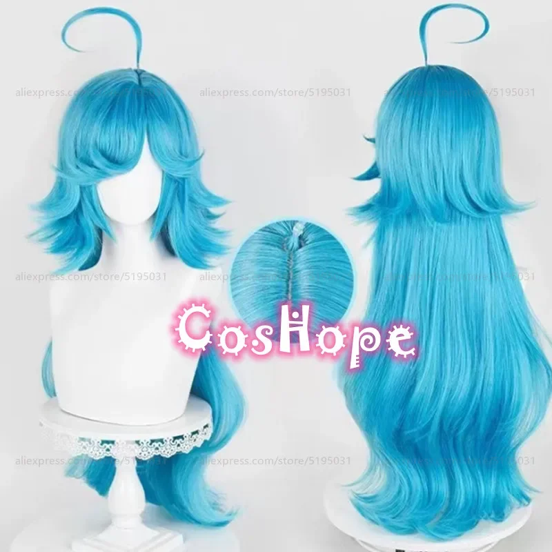 Dolia Cosplay Wig 80cm Long New Heroine Mermaid Doria Wig Blue Wig Cosplay Anime Heat Resistant Synthetic Wigs