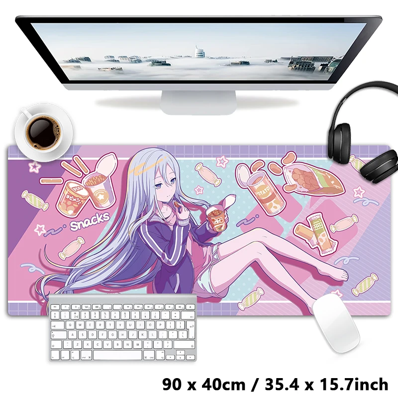 25-ji Nightcord de Kanade Mafuyu Ena Mizuki Mouse pad Table Mat Gaming XXL Anime Mousepad Keyboard Carpet Desktop Mat