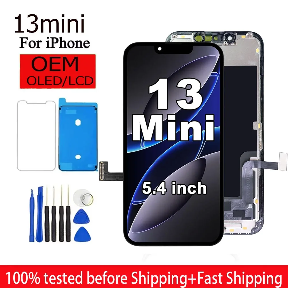 OLED Pantalla For iPhone 13 Mini LCD Display Touch With 3D Touch Screen Replacement A2628 A2481 A2626 A2629 A2630
