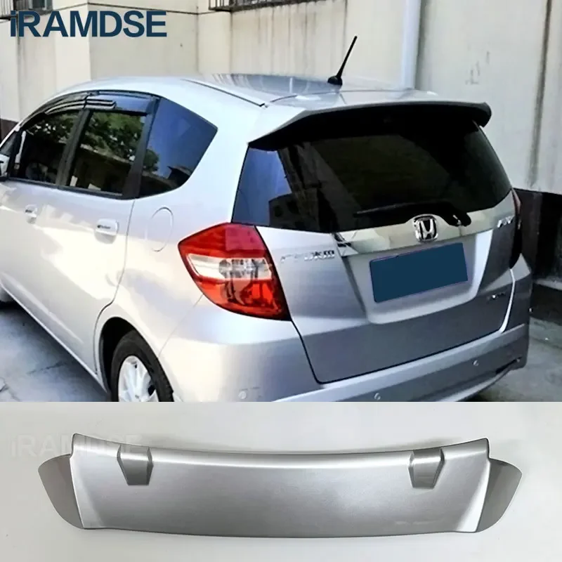 Roof Spoiler for Honda JAZZ Fit 2008 - 2013 ABS Material Car Rear Wing Automobile Decoration Accessories