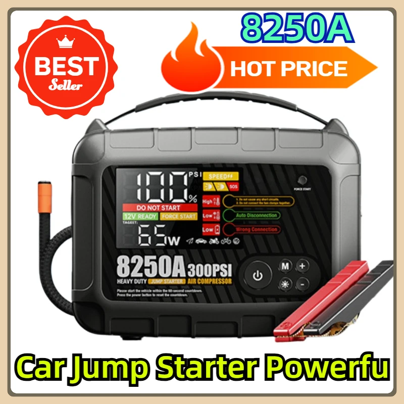 

Car Jump Starter Powerful Car 12V Car Battery Starter Booster Starting Device 8250A