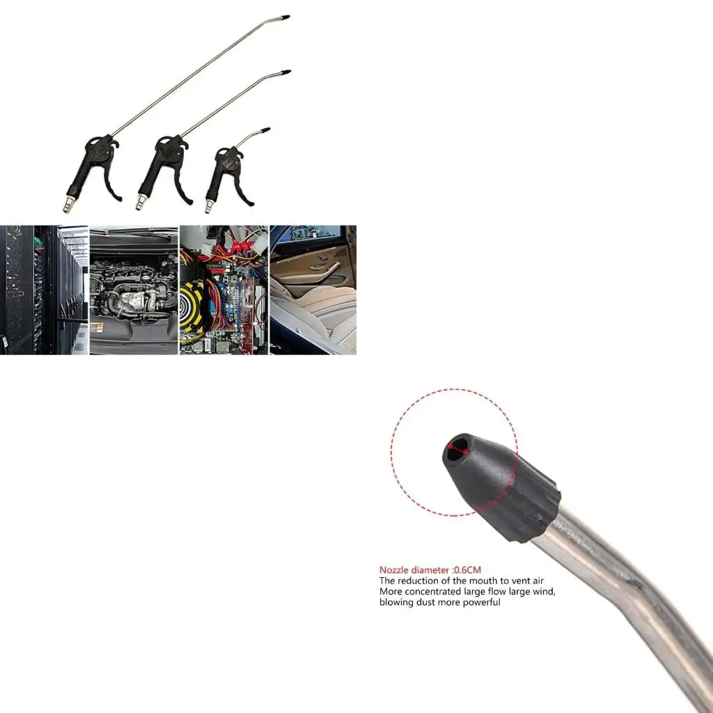 

Air Blow Guns with Long Nozzle Stainless Steel High Pressures Resistant Pneumatics