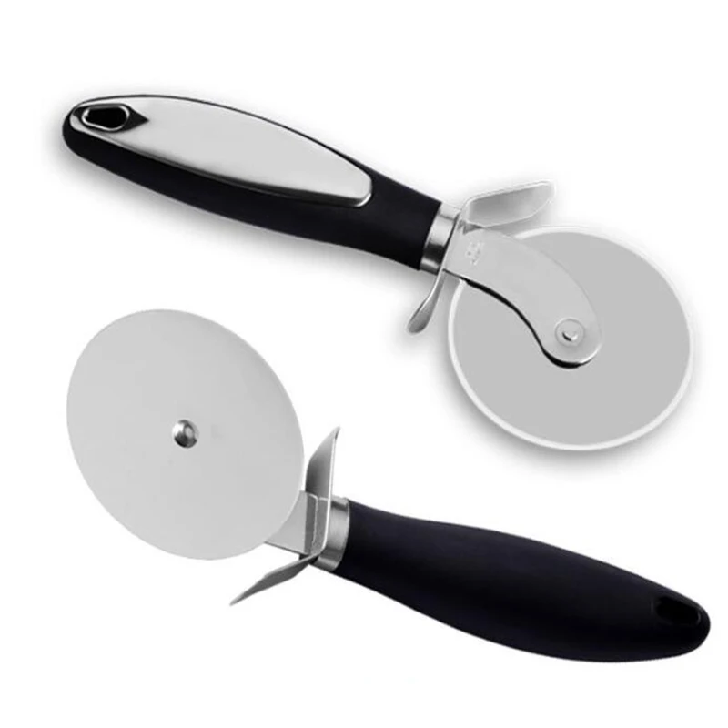 Pizza Cutter Stainless Steel Pizza Knife Wheel Shovel Cake Bread Pies Knife Bakeware Pastry Dough Slicer Kitchen Baking Tools