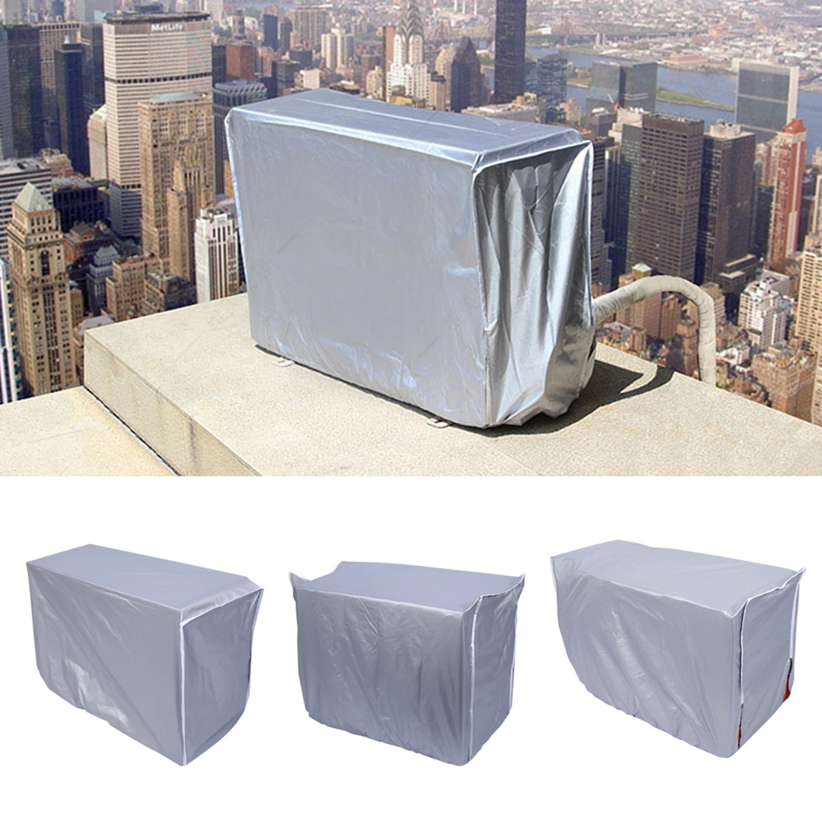 Outdoor Air Conditioner Cover Anti Dust Anti Snow Waterproof Sunproof for Home 3 Sizes Air Conditioner Cover Anti Dust