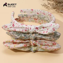 2024 New Print Style Rabbit Ear Hair Hoop Suit Children Baby Girl Hair Accessories Colorful Hair Clasp for Newborn Baby Items